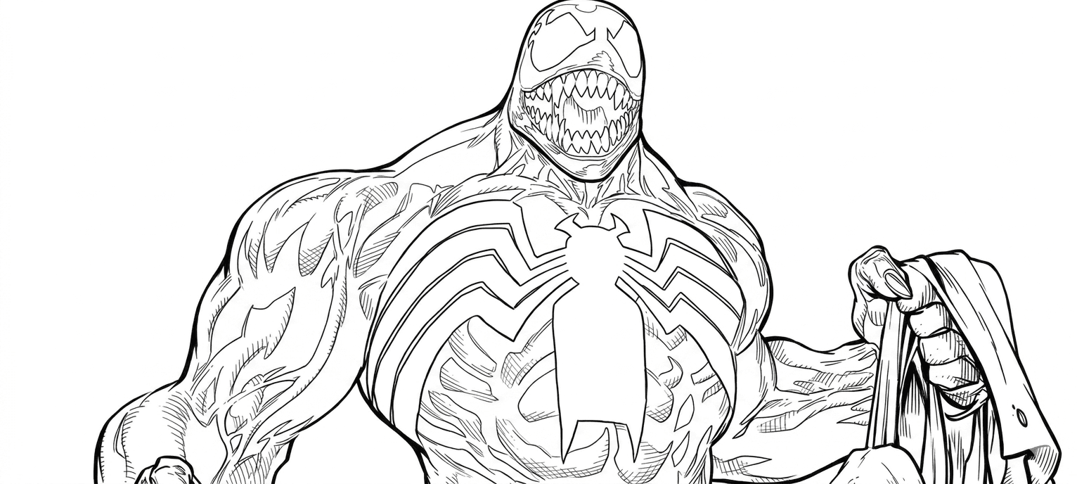 Venom Comics Ausmalbild