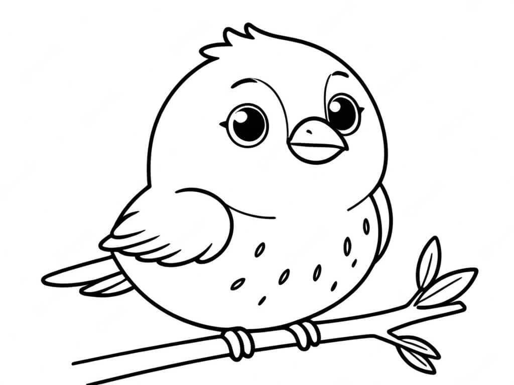 Vogel für Kinder Ausmalbild