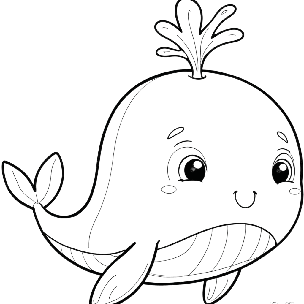Walbaby – Ausmalbild
