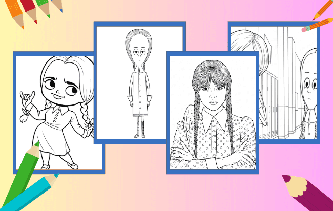 Wednesday Ausmalbilder