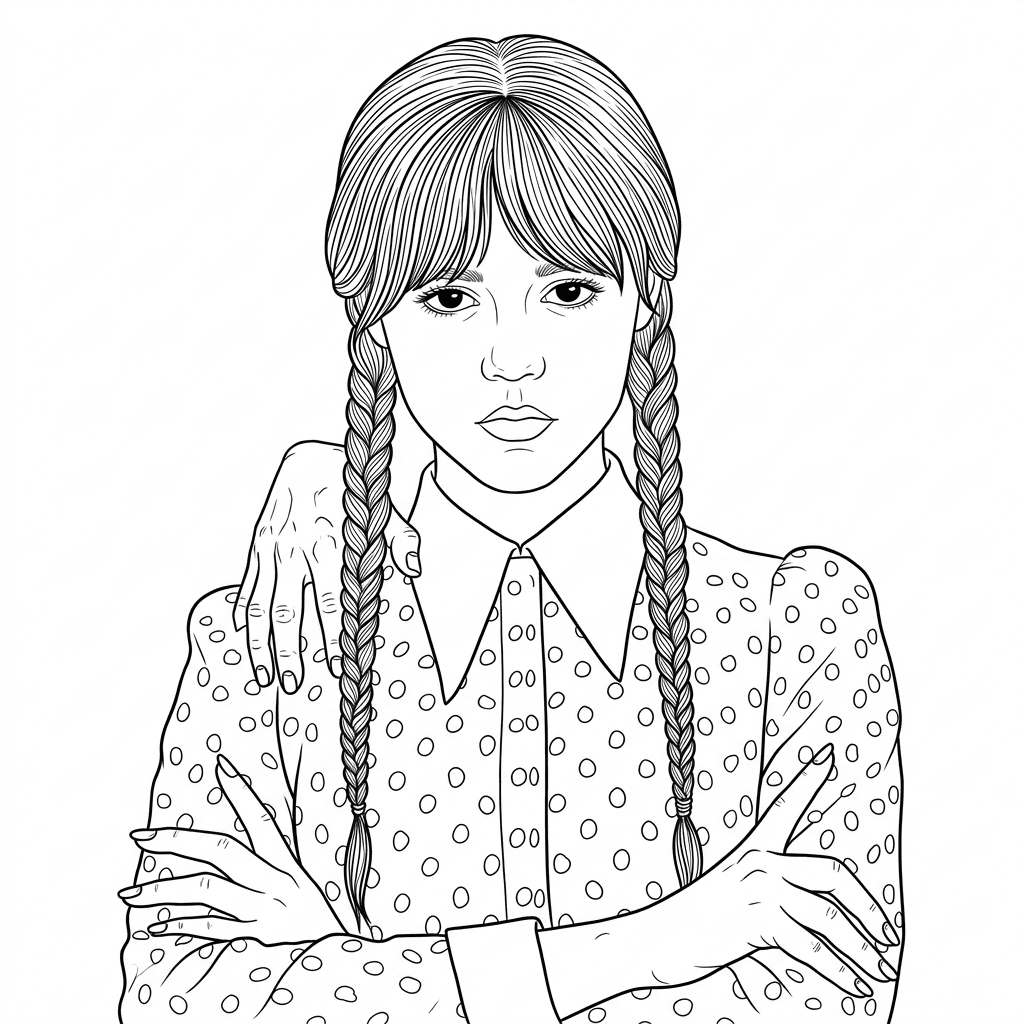 Wednesday Ausmalbild