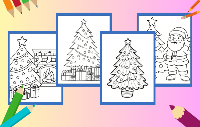 Weihnachtsbaum Ausmalbilder