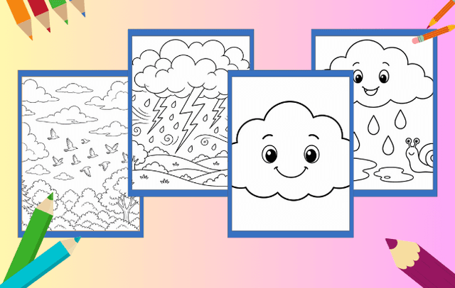 Wolke Ausmalbilder