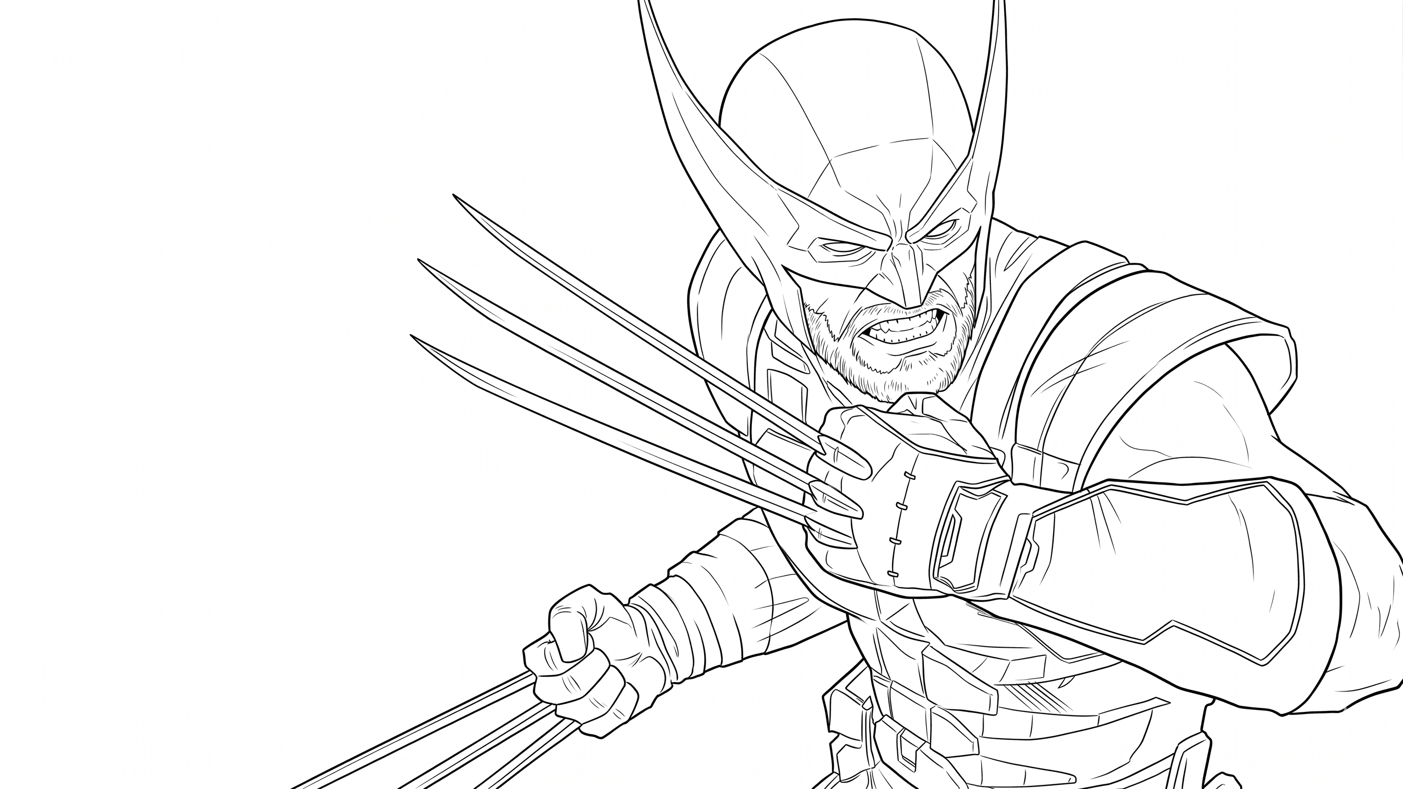 Wolverine Marvel Ausmalbild