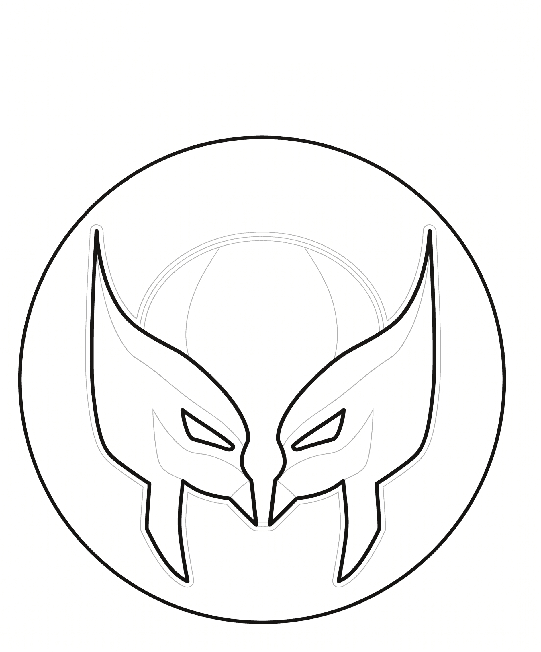 Wolverine Symbol Ausmalbild