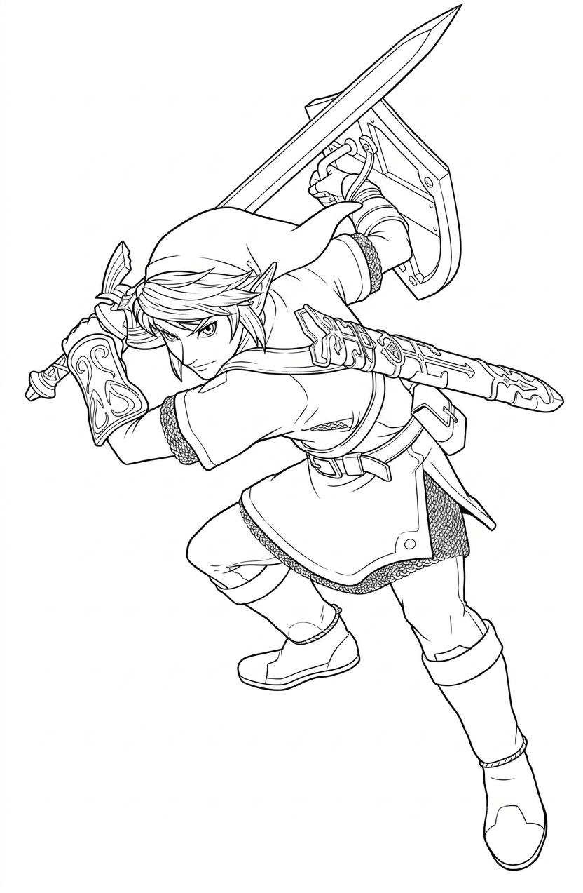 Zelda Ausmalbild