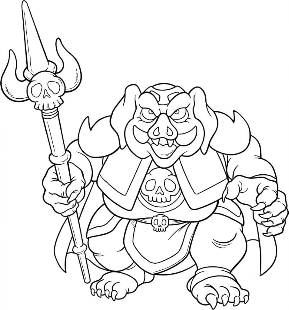 Zelda Ganon Ausmalbild
