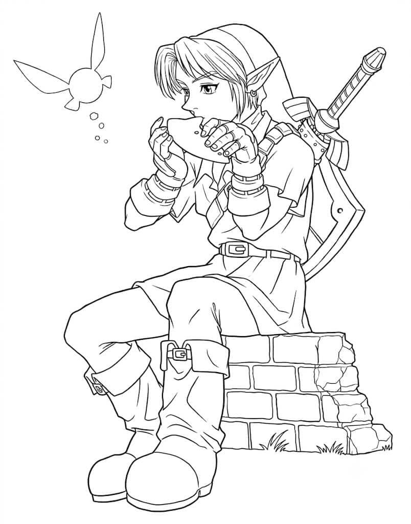 Zelda Hyrule Karte Ausmalbild