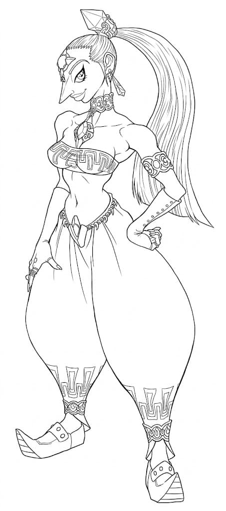 Zelda Nabooru Ausmalbild