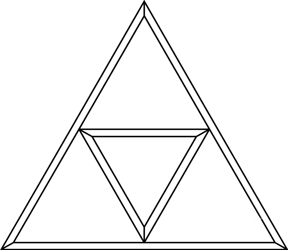 Zelda Triforce Ausmalbild