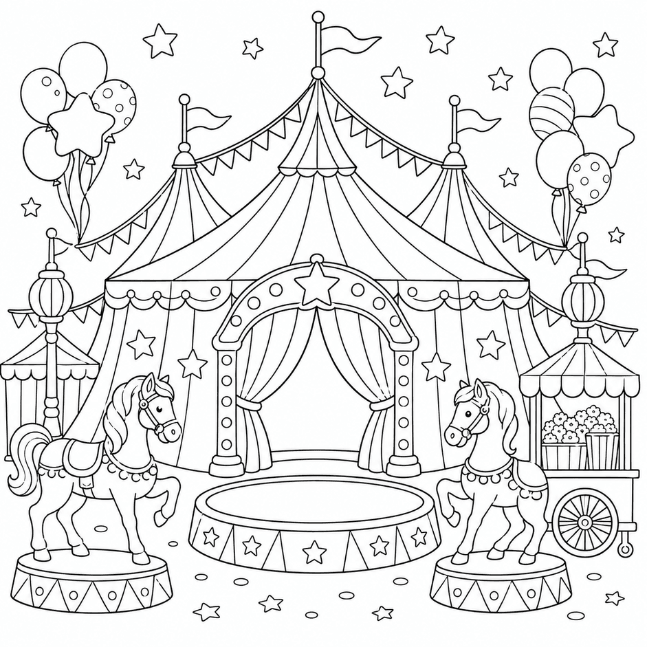 Zirkus Ausmalbild