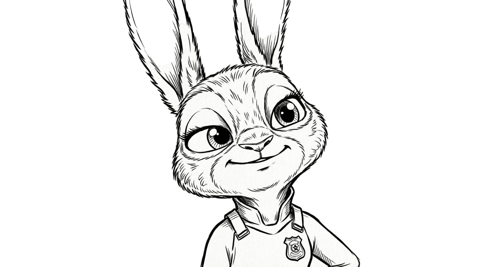Judy Hopps Kaninchen Ausmalbild