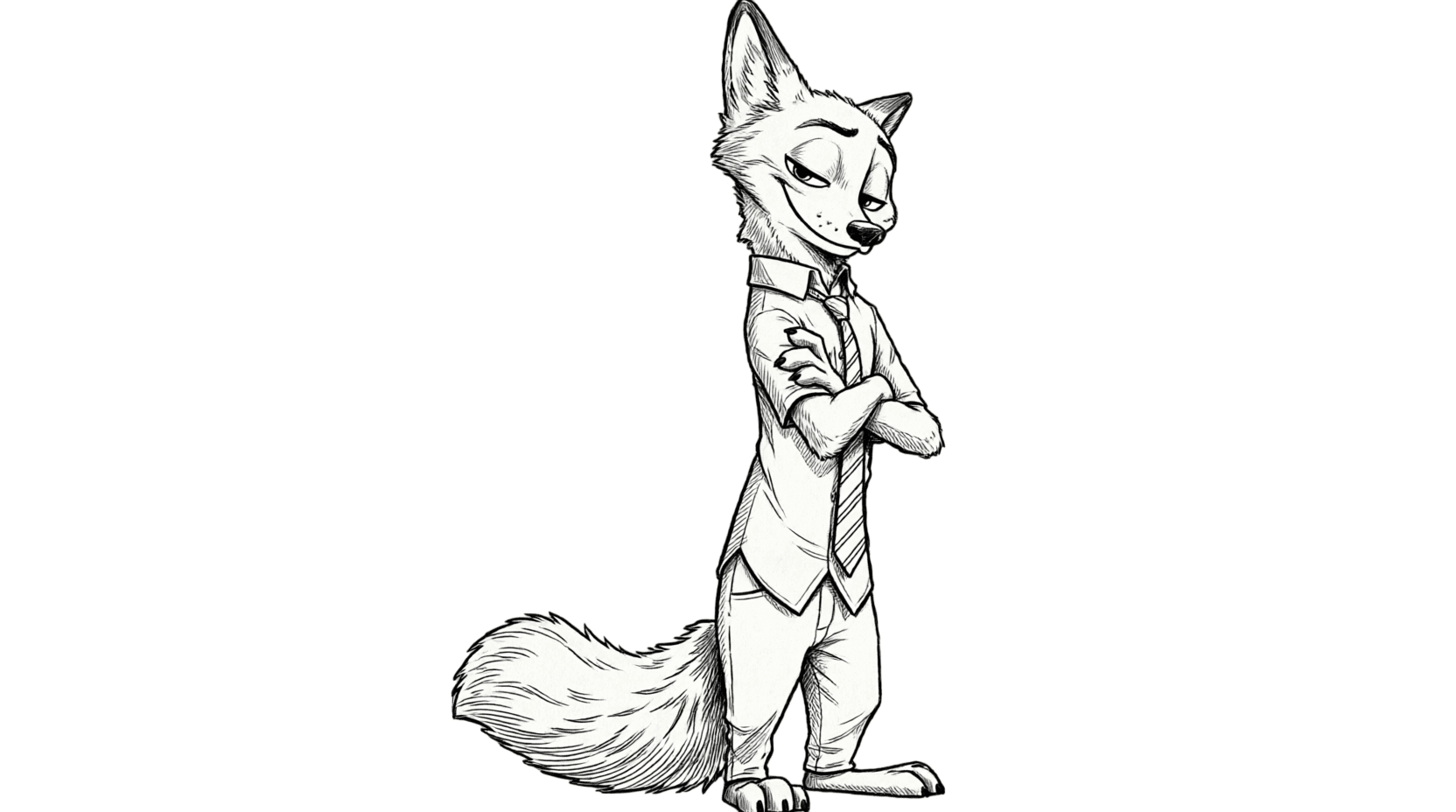 Nick Wilde Ausmalbild