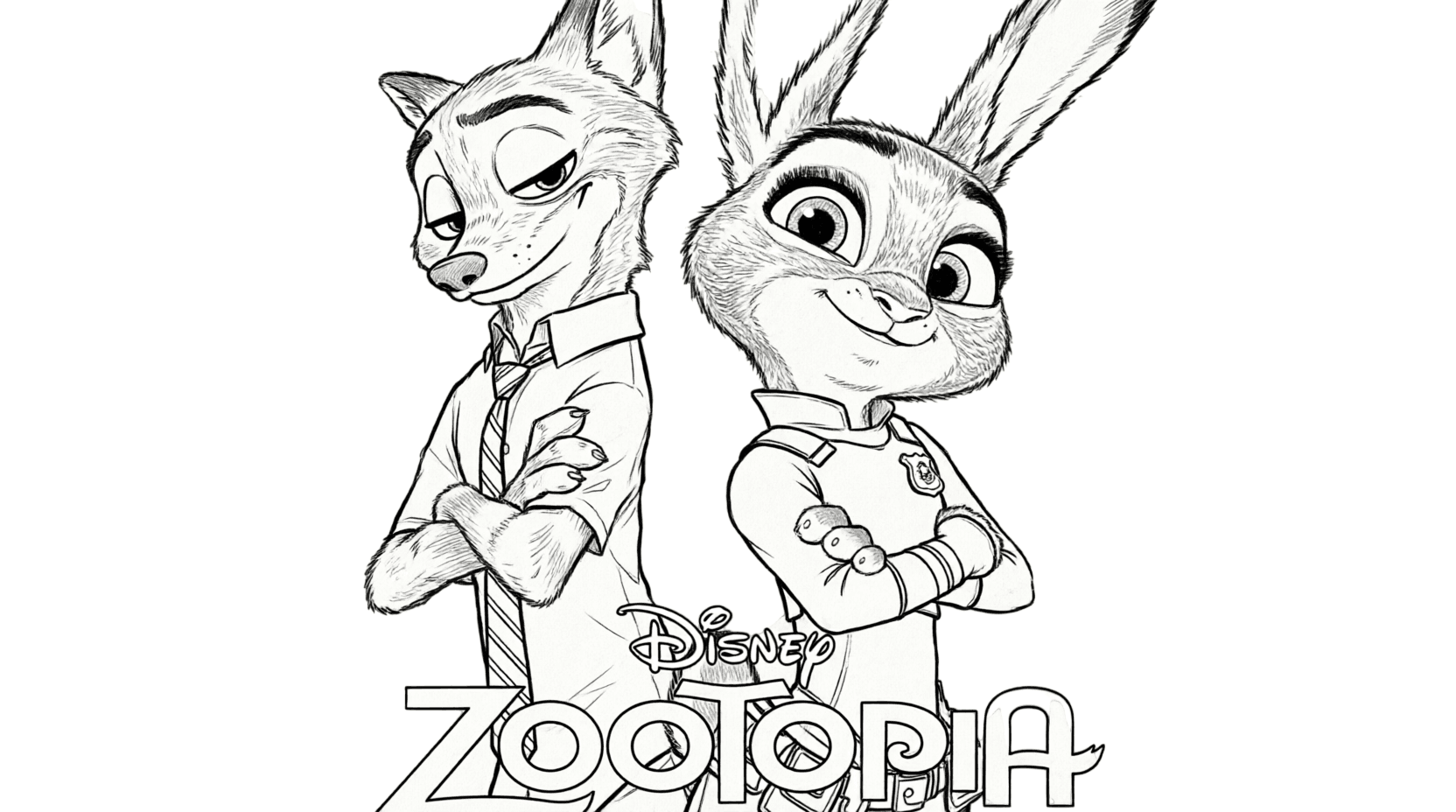 Zoomania Disney Ausmalbild