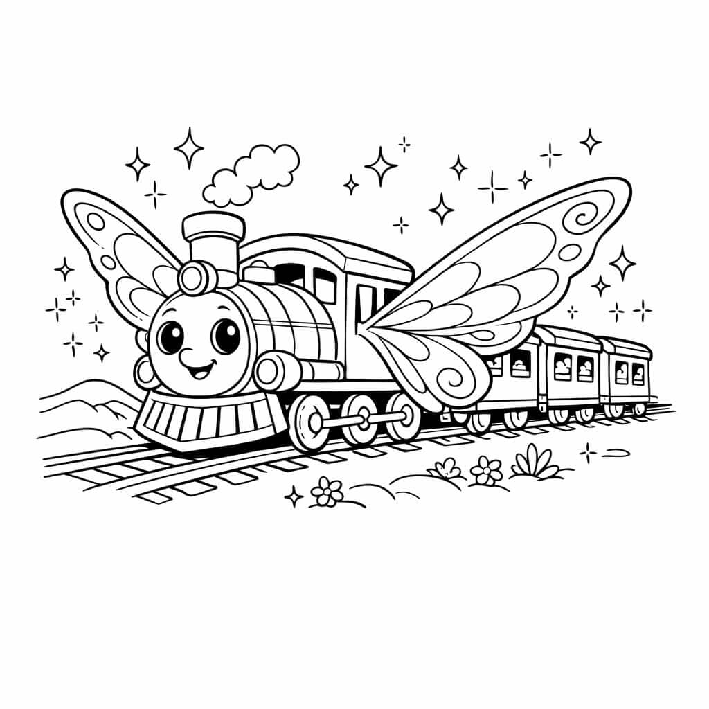 Märchenzug Ausmalbild