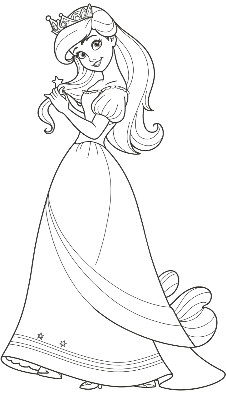 Ariel prinzessin ausmalbild zum Ausmalen