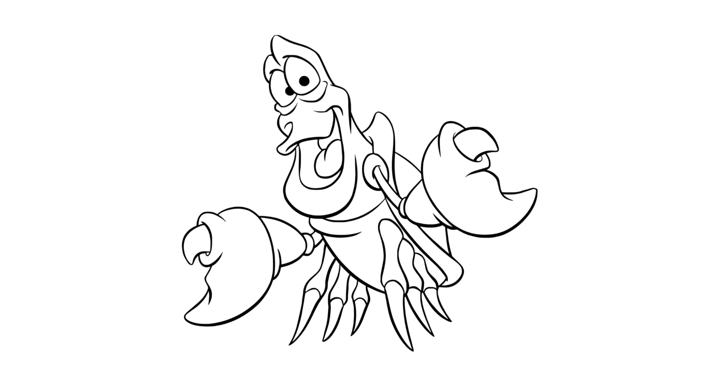 Ariel und sebastian ausmalbild zum Ausmalen