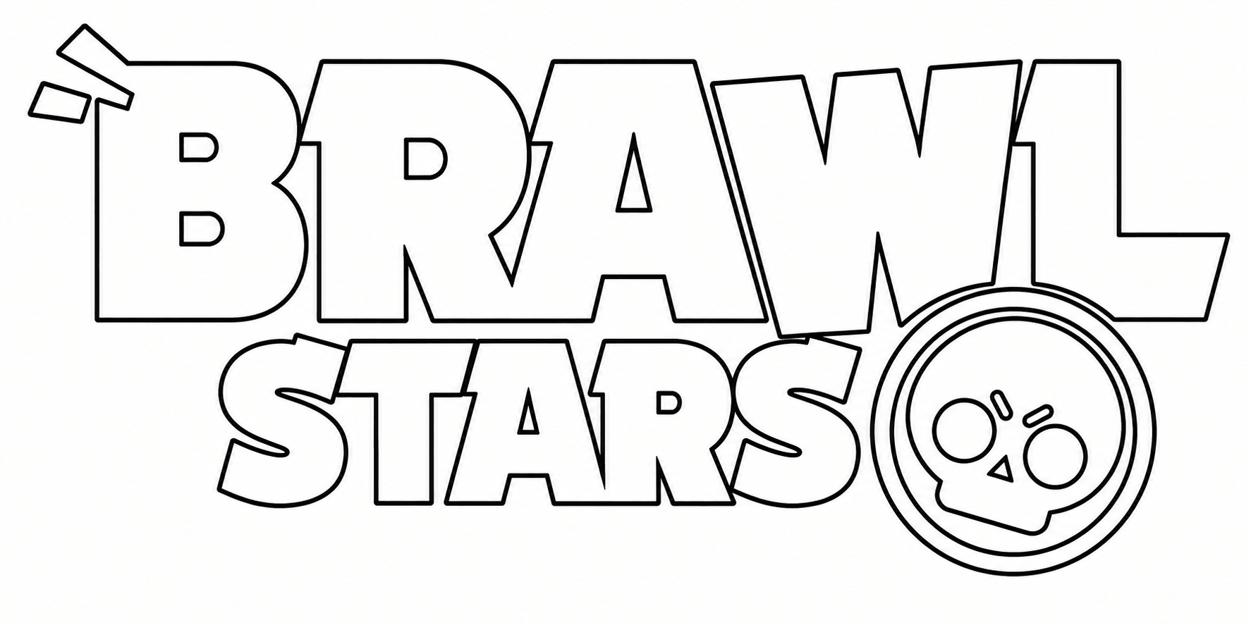 Brawl stars logo ausmalbild zum Ausmalen