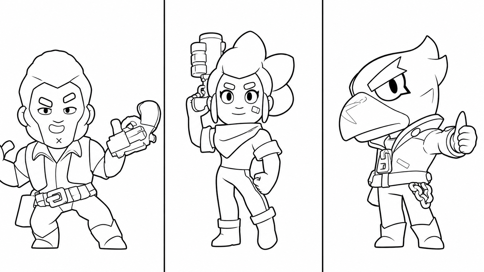 Brawl stars zeichnung ausmalbild zum Ausmalen