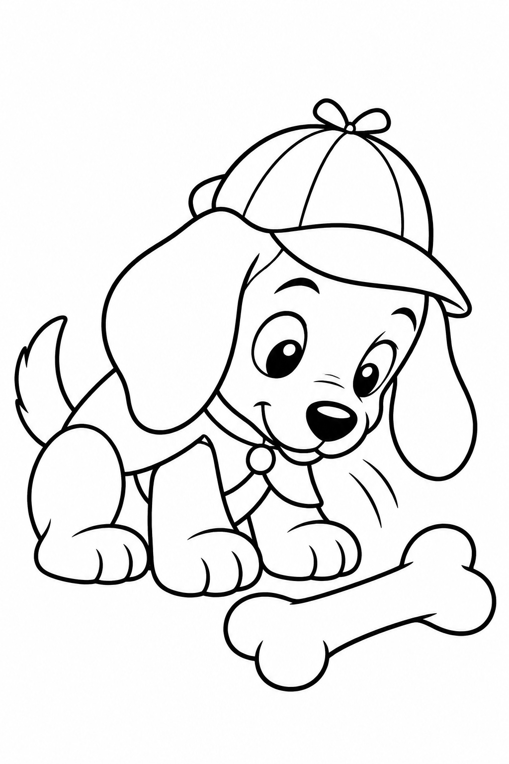 Hunde detektiv ausmalbild zum Ausmalen