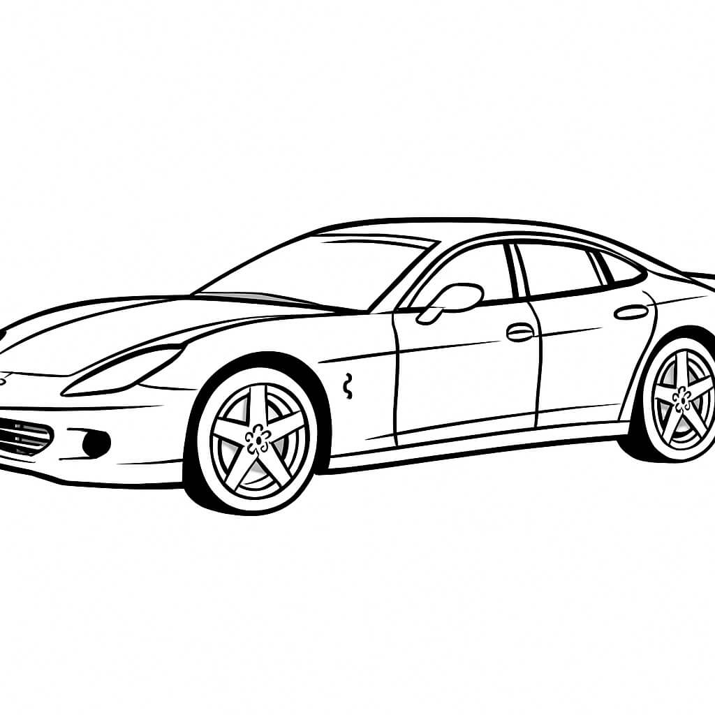 Ferrari gran turismo ausmalbild zum Ausmalen