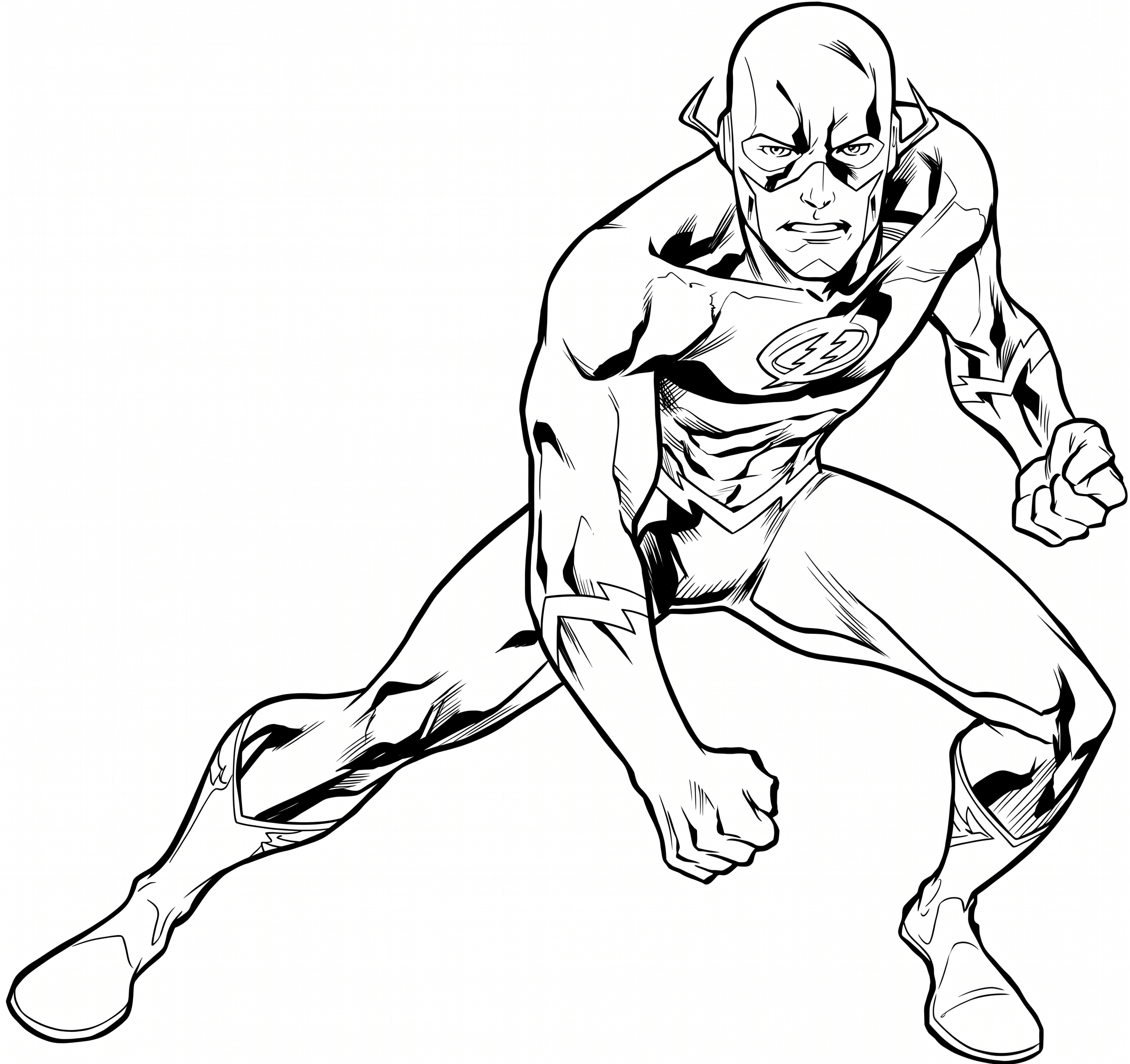 Flash dc comics ausmalbild zum Ausmalen