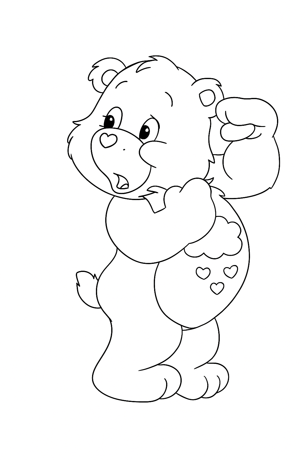 Geliebtes gluecksbaerchi ausmalbild zum Ausmalen