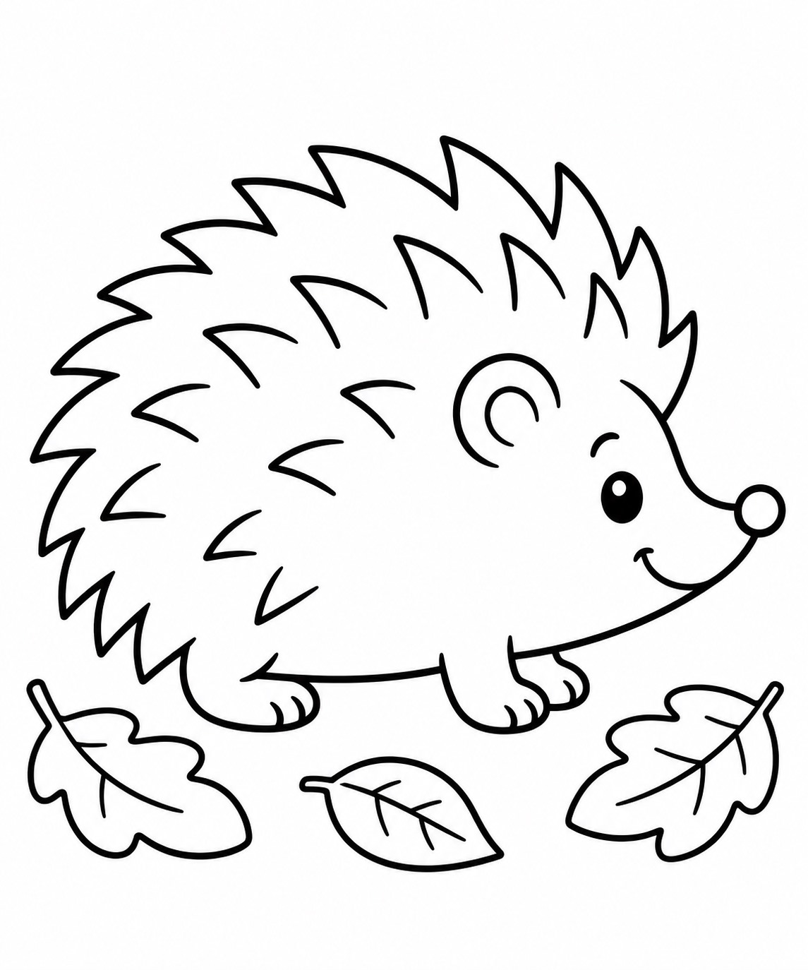 Igel fuer kinder ausmalbild zum Ausmalen