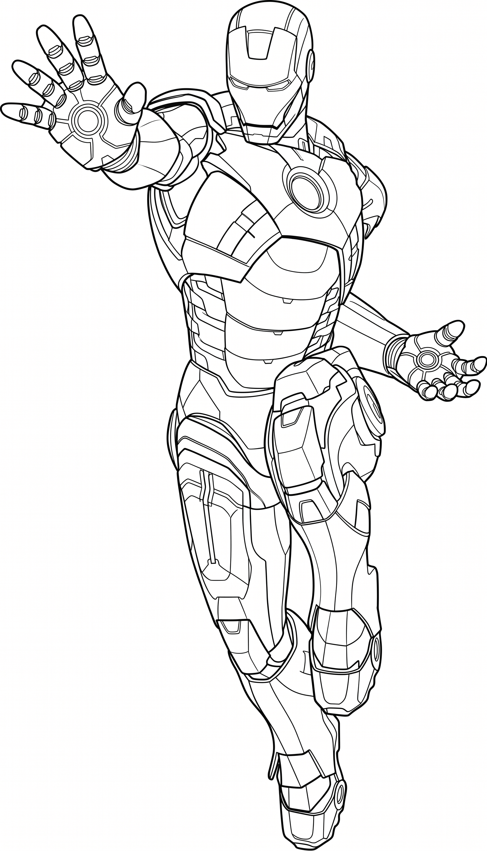 Iron man zeichnung ausmalbild zum Ausmalen