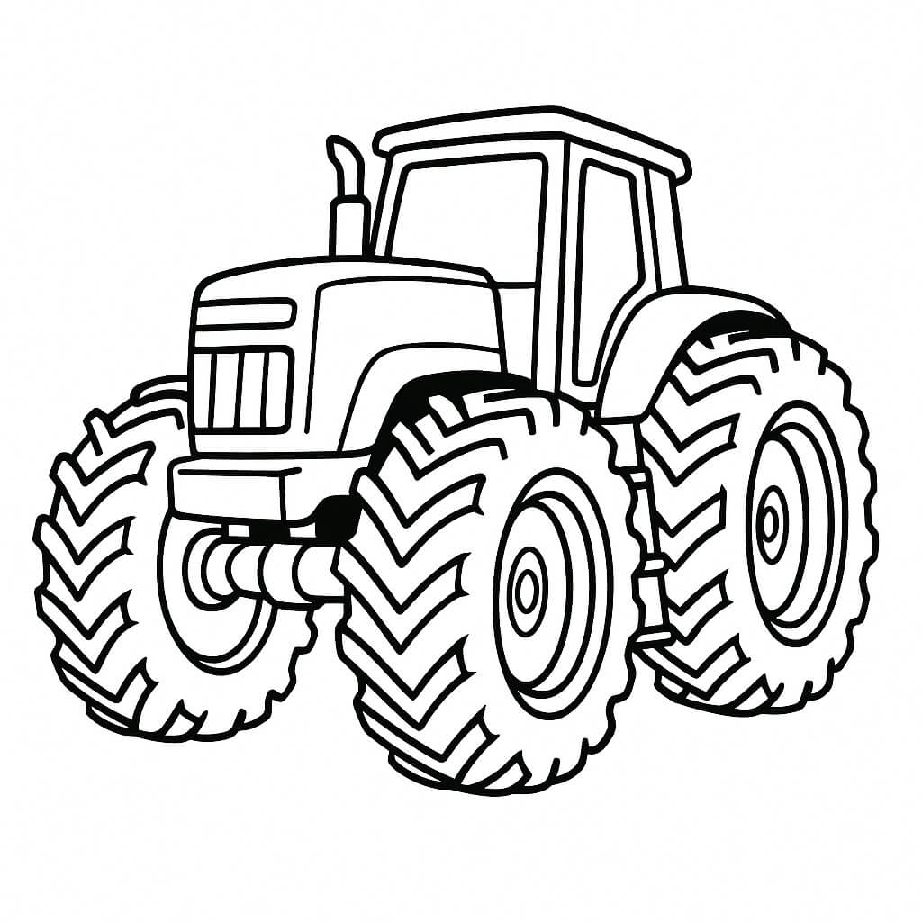 Monster traktor ausmalbild zum Ausmalen