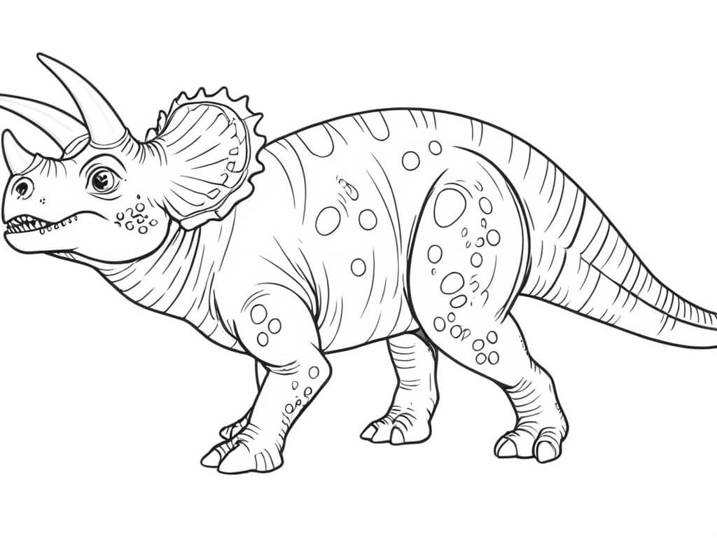 Triceratops ausmalbild zum Ausmalen
