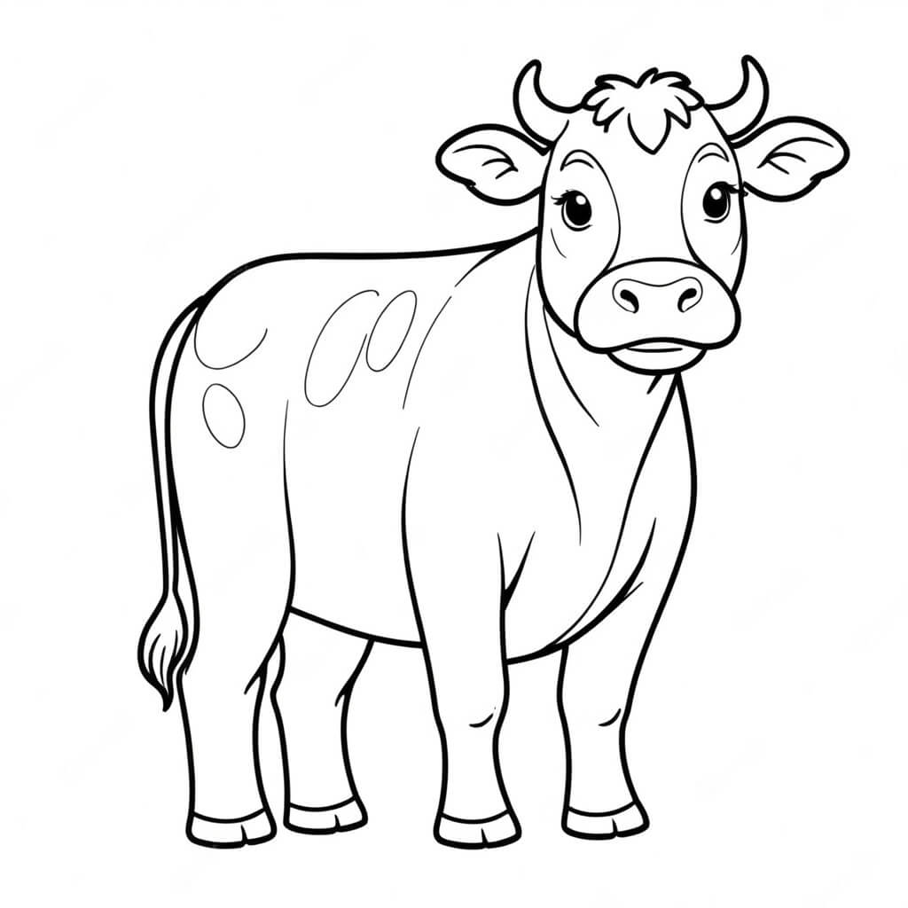 Kuh Ausmalbilder zum Ausmalen