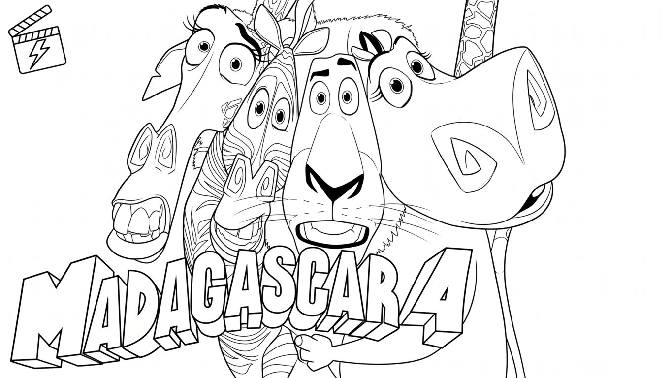 Madagascar 4 ausmalbild zum Ausmalen