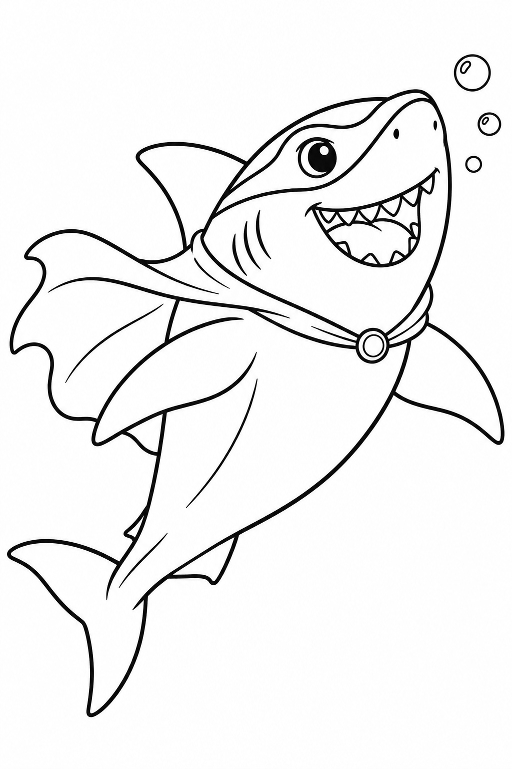 Megalodon als superheld ausmalbild zum Ausmalen