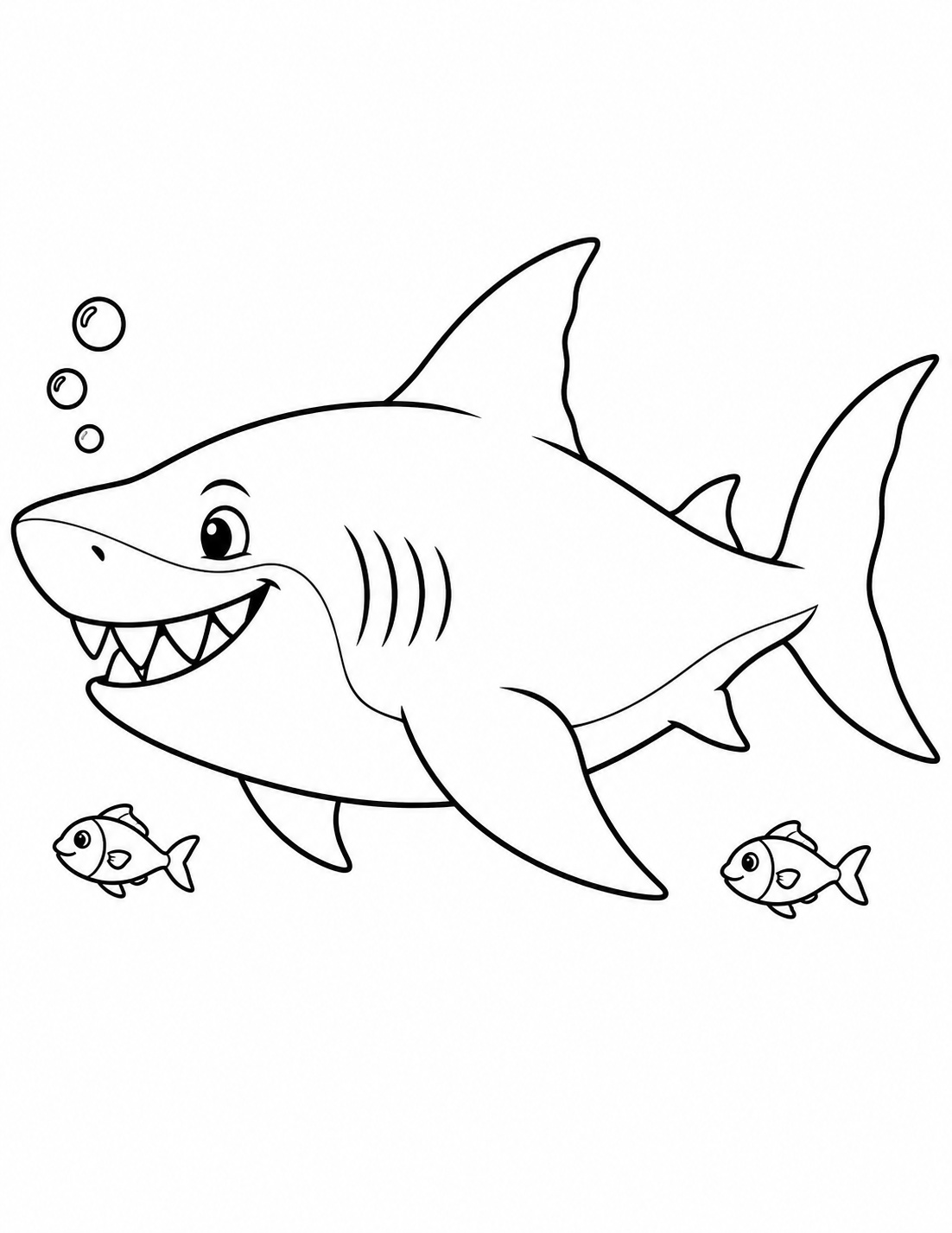 Megalodon ausmalbild zum Ausmalen