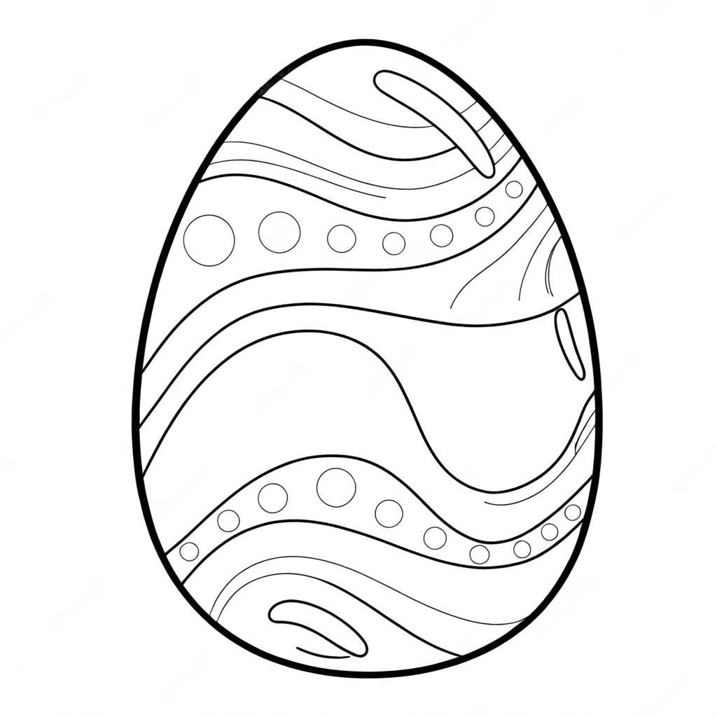 Osterei ausmalbild zum Ausmalen