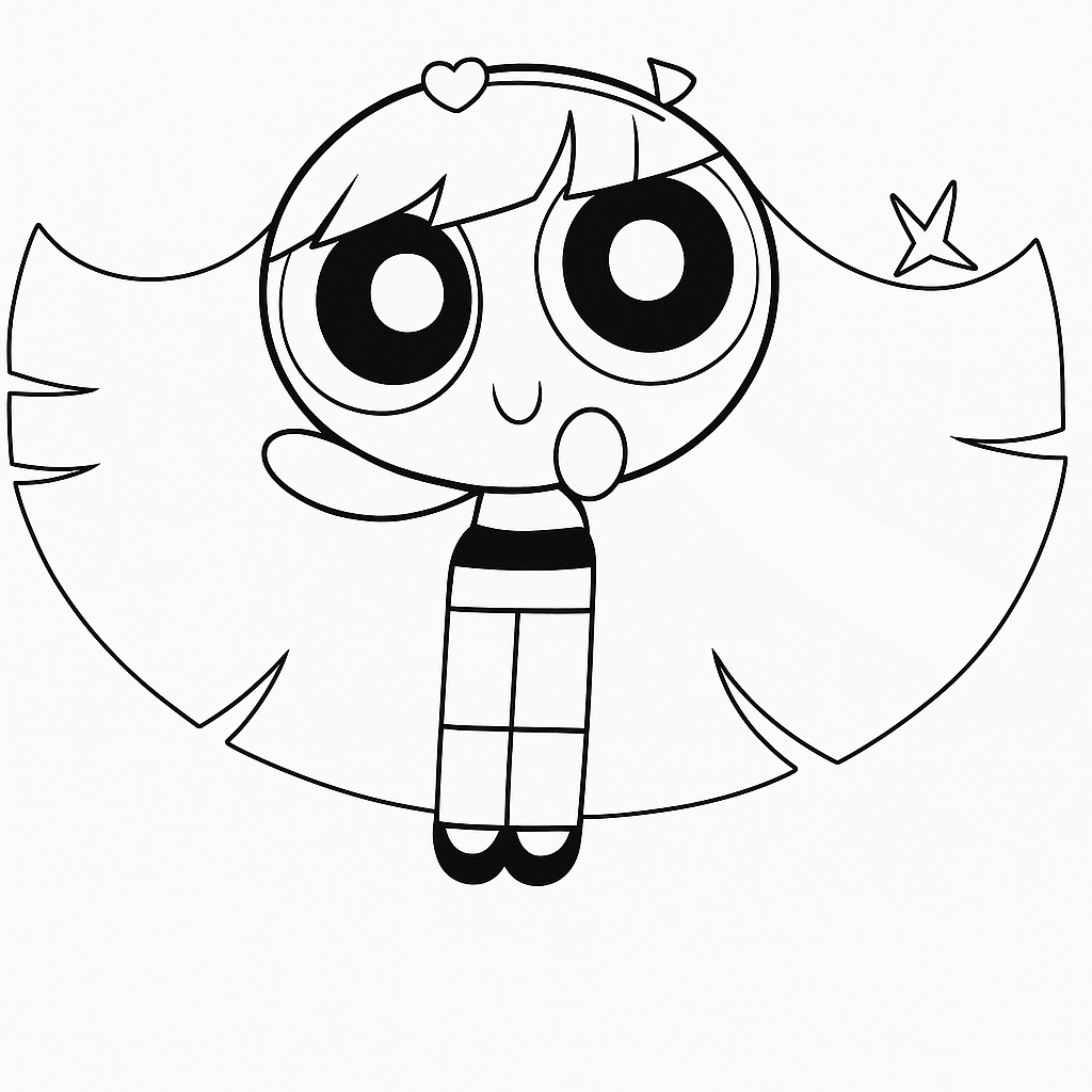 Bliss powerpuff girls ausmalbild zum Ausmalen