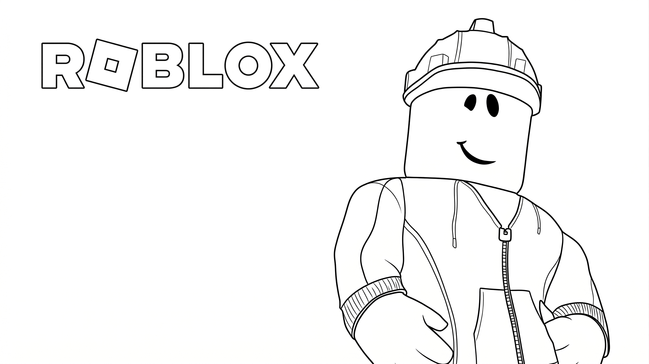 Roblox cover ausmalbild zum Ausmalen
