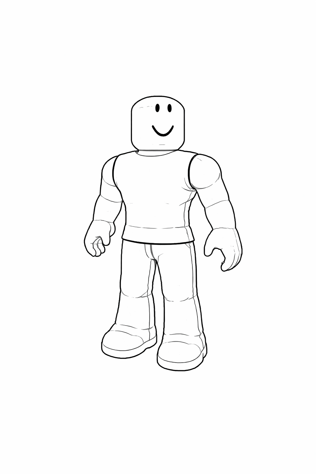 Roblox junge ausmalbild zum Ausmalen