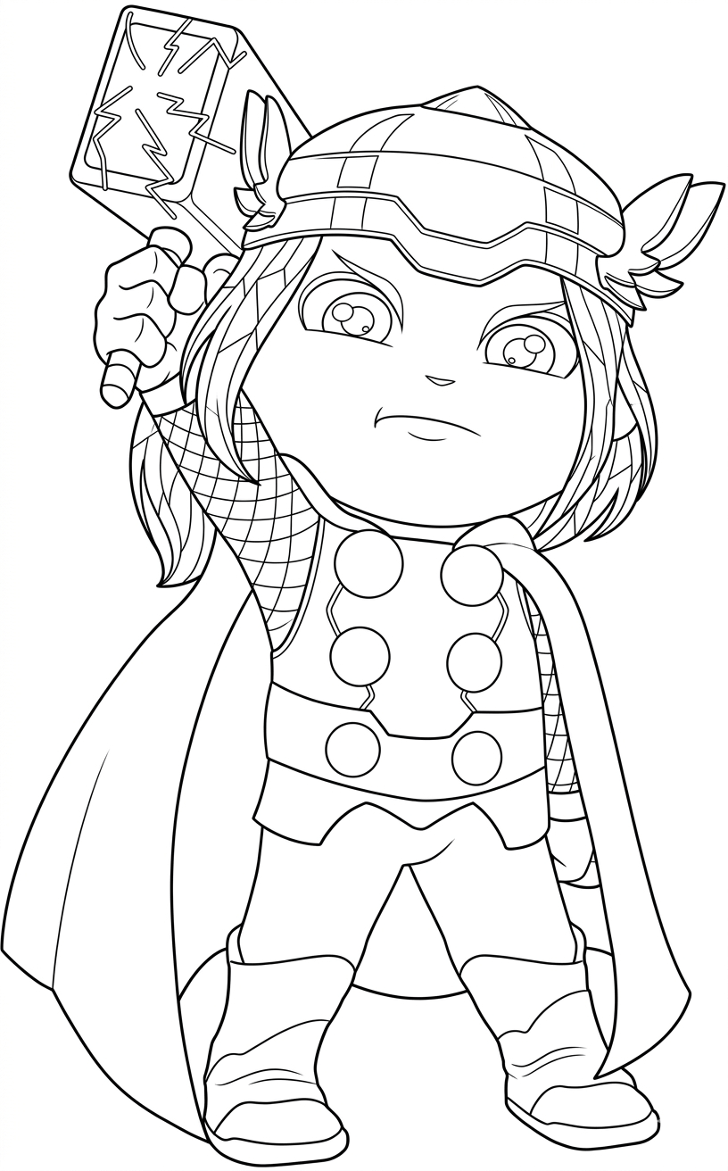 Kinder thor ausmalbild zum Ausmalen