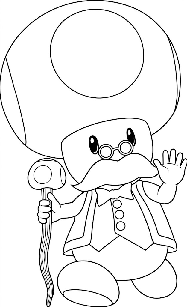 Toadsworth ausmalbild zum Ausmalen