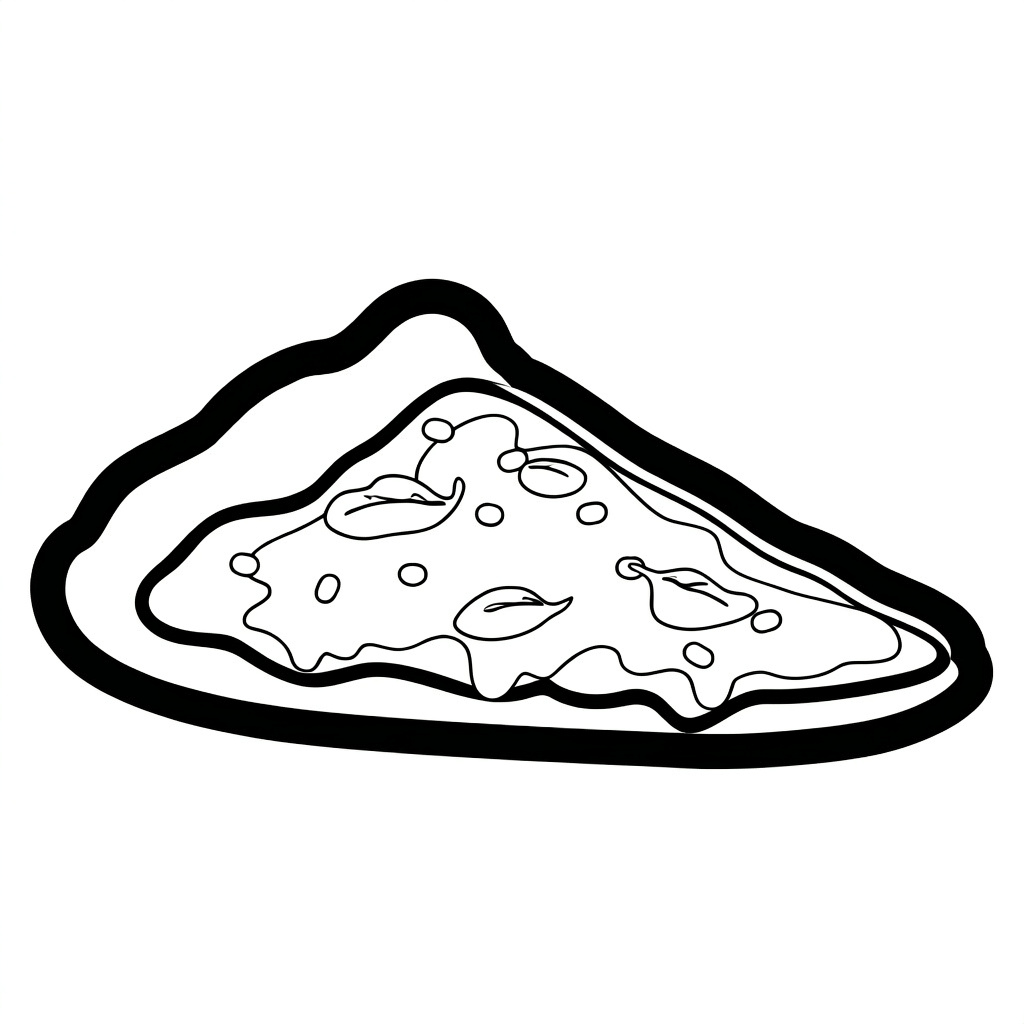 Toca boca pizzastueck ausmalbild zum Ausmalen