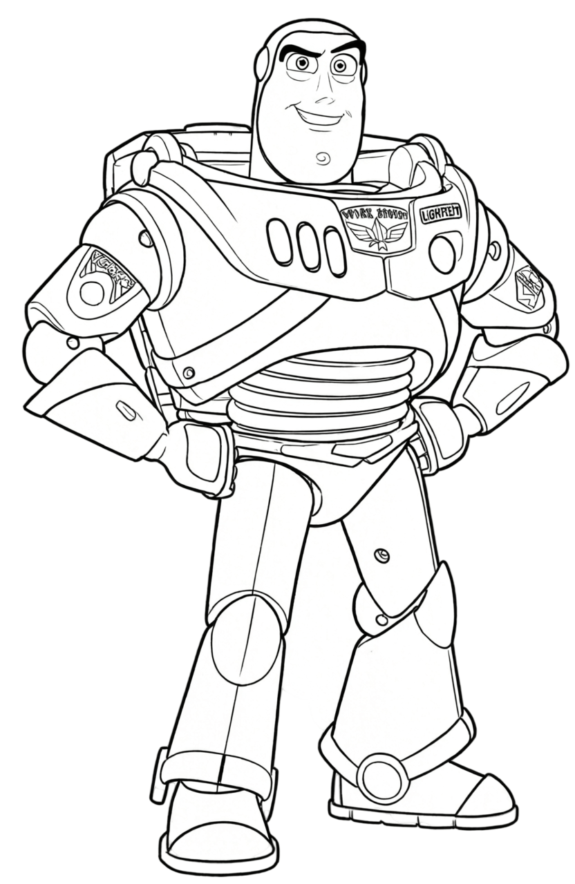 Buzz lightyear toy story ausmalbild zum Ausmalen