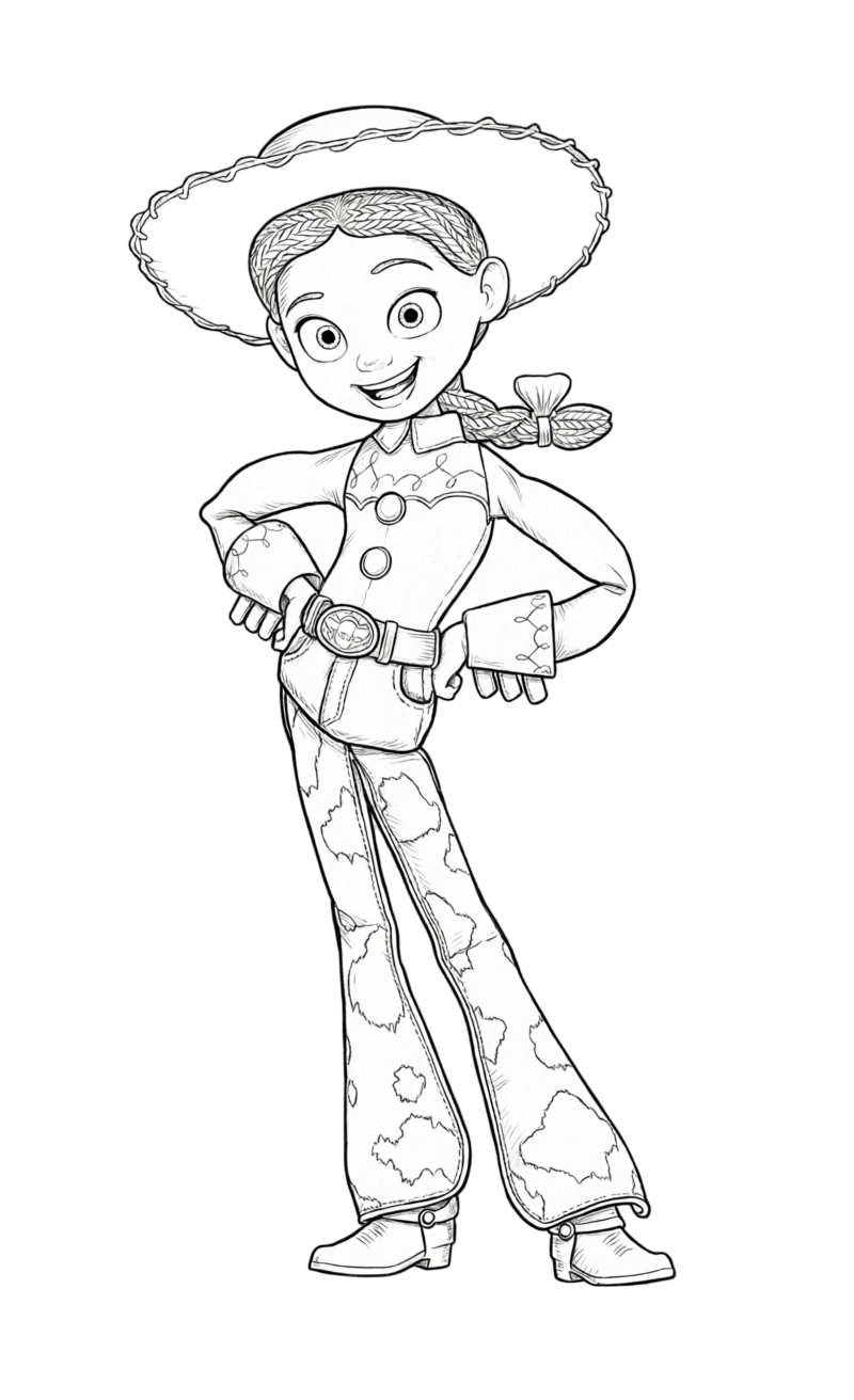 Jessie toy story ausmalbild zum Ausmalen