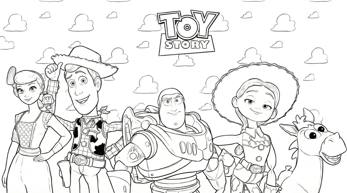 Toy story 3 ausmalbild zum Ausmalen