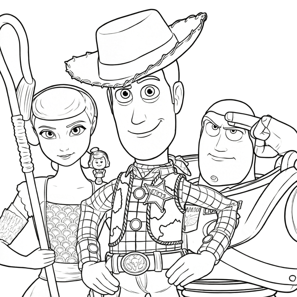 Toy story 5 ausmalbild zum Ausmalen