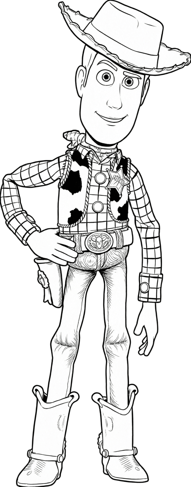 Woody ausmalbild zum Ausmalen